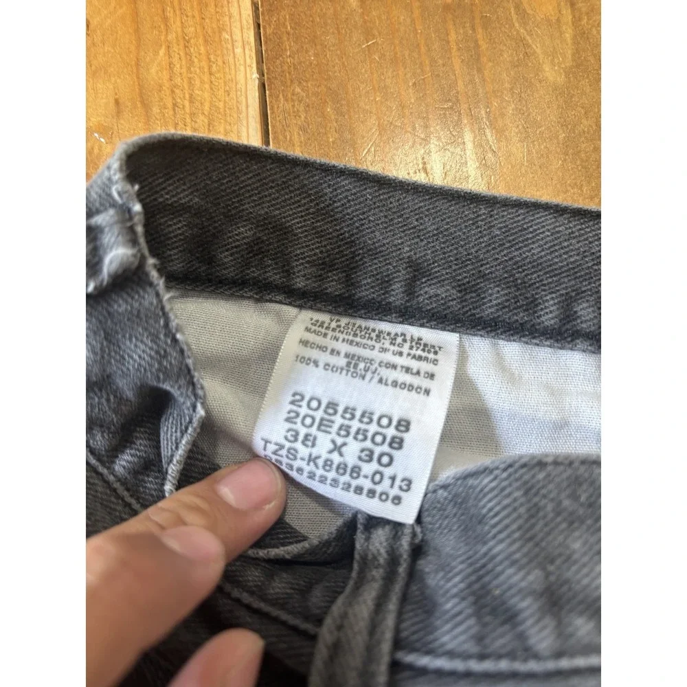Lee Men's Relaxed Fit Jeans Size 38x30 Washed Black Gray Denim Casual Work